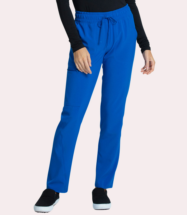 Apana Pants Small Women's Drawstring Stretch Blue Polyester Blend S